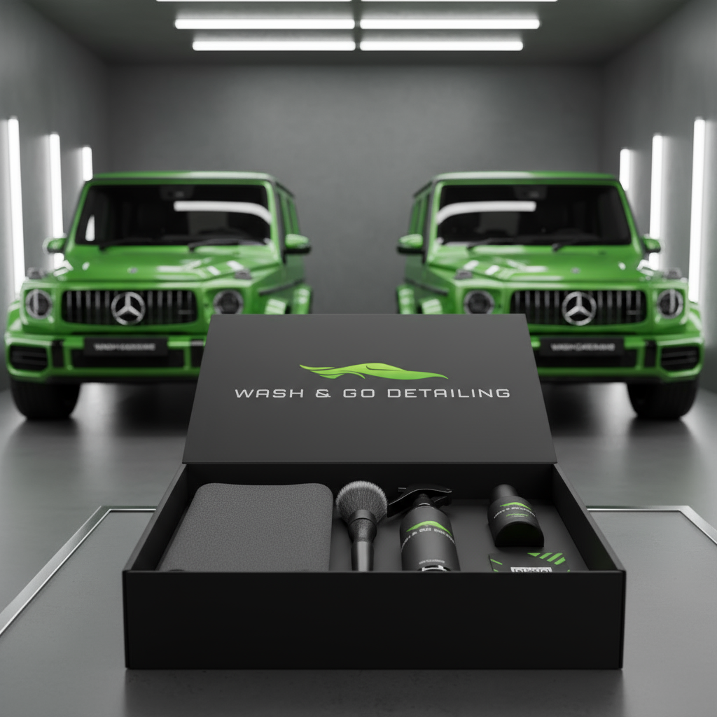 WASH & GO DETAILING AFTERCARE KIT с зелени G-Class