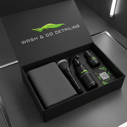 WASH & GO DETAILING AFTERCARE KIT с черна кутия и детайли