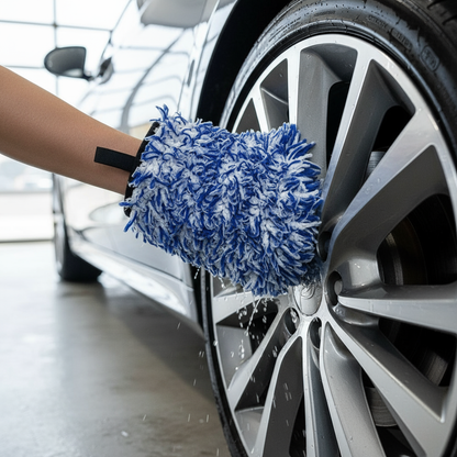 WASH & GO WHEEL MITT cleaning car wheels